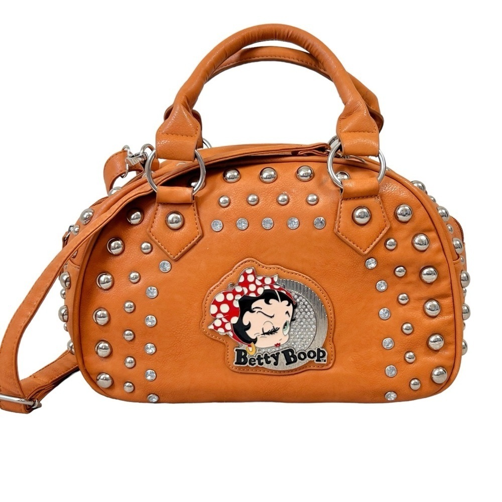Betty Boop Studded Crossbody Shoulder Bag